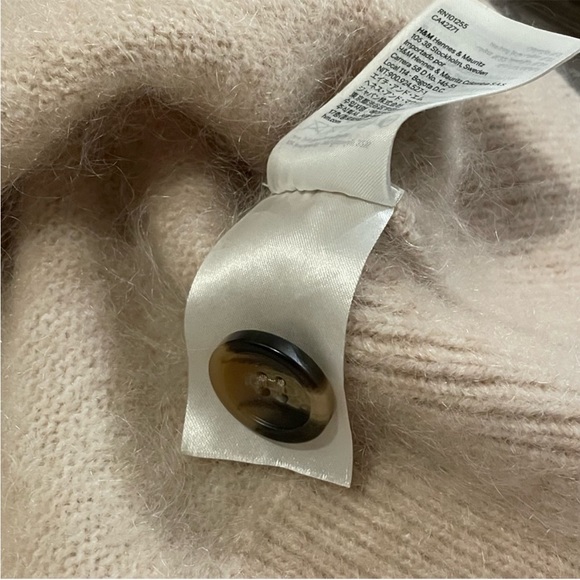 H&M | Marled Wool & Alpaca Blend Cardigan - Light Beige Pink - Picture 8 of 10